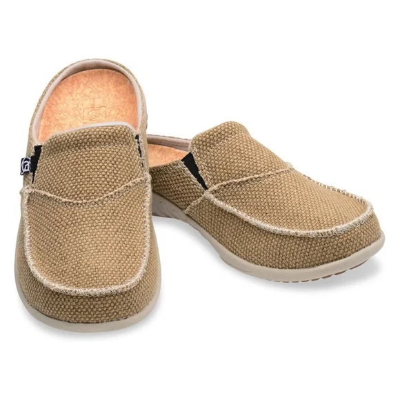 Spenco Siesta Tan Woven Slide Clogs Casual Comfort Shoes - Picture 3 of 14